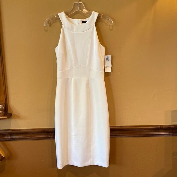 FRENCH CONNECTION white halter dress - Picture 1 of 5